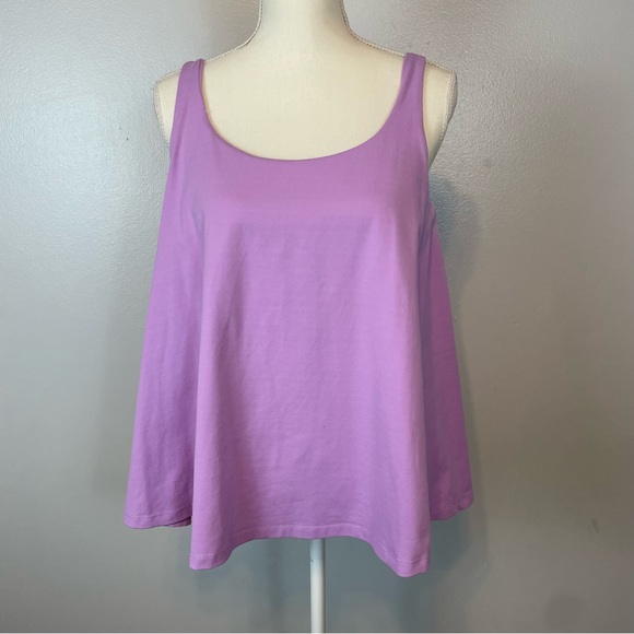 Susana Monaco Purple Tank Top Built In Bra Size Medium - Picture 4 of 11